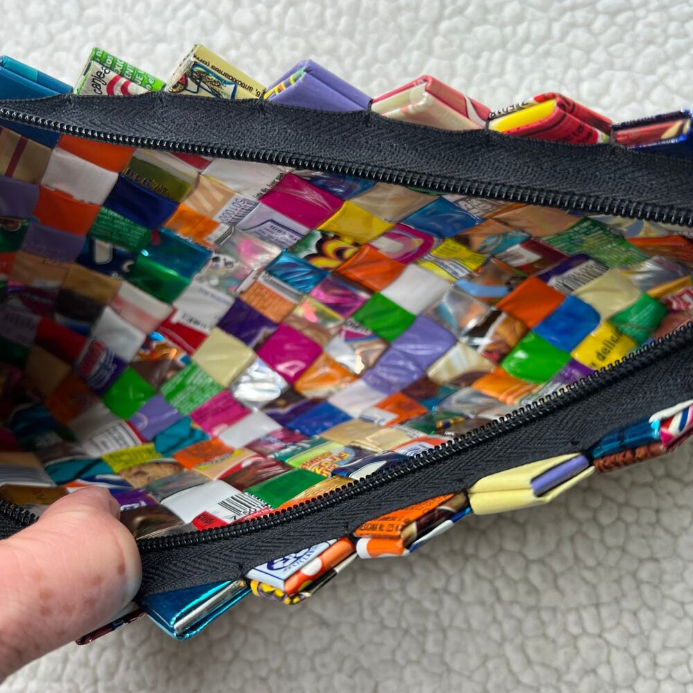 Candy Wrapper Shoulder Zip Handbag - image 4